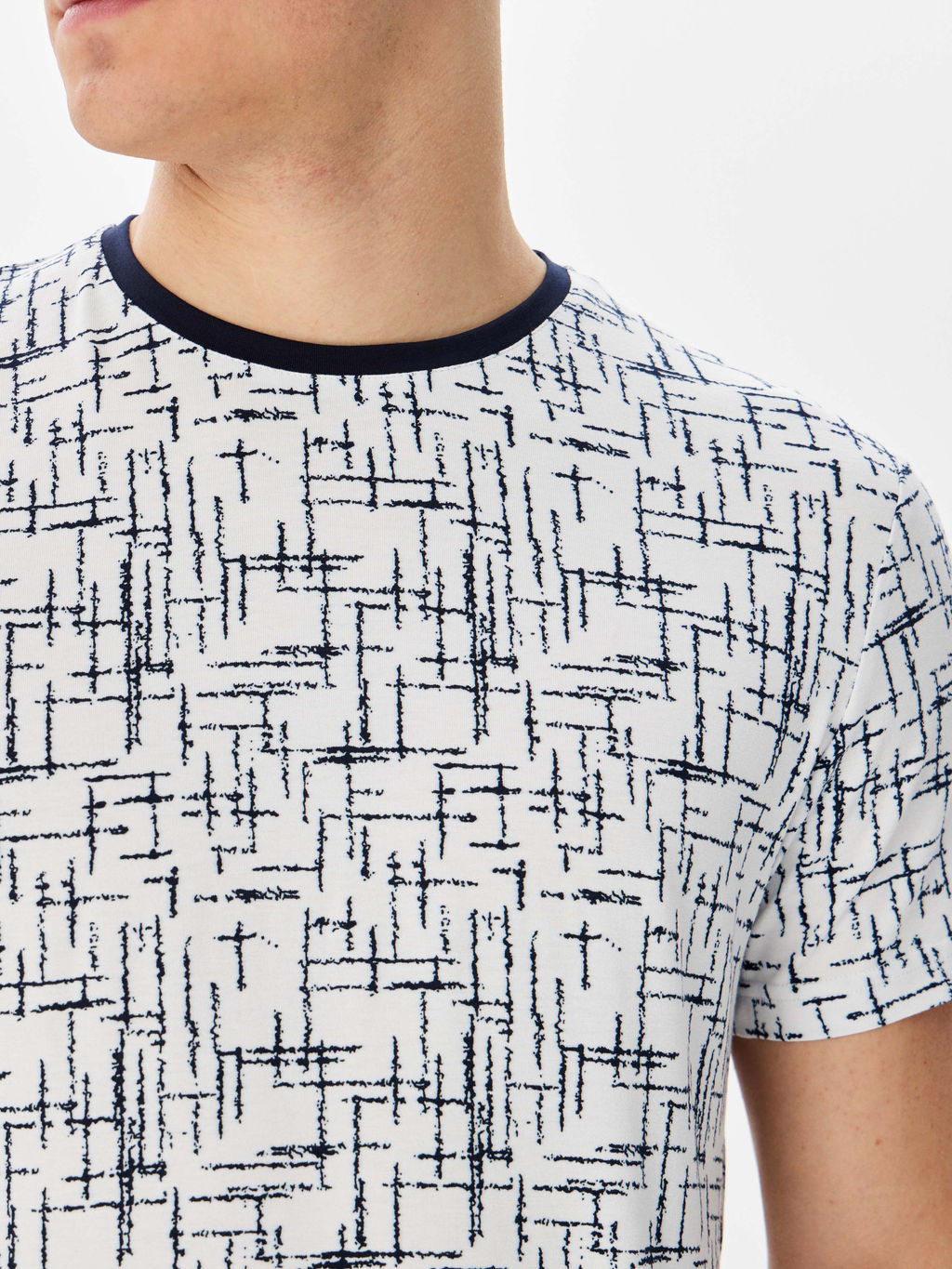 Футболка мужская короткий рукав GREG G145-KD1-SA-UT2024 (синий принт)  фото 2