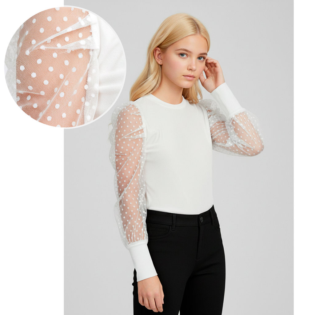 Блузка школьная кулирка с лайкрой 2020100101 - Youlala фото 3