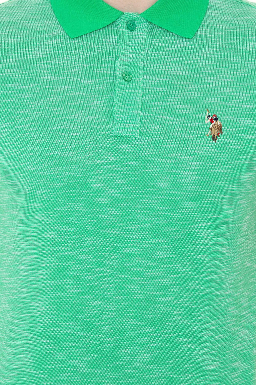 Erkek Elma Ye_ili Polo Yaka Ti__rt