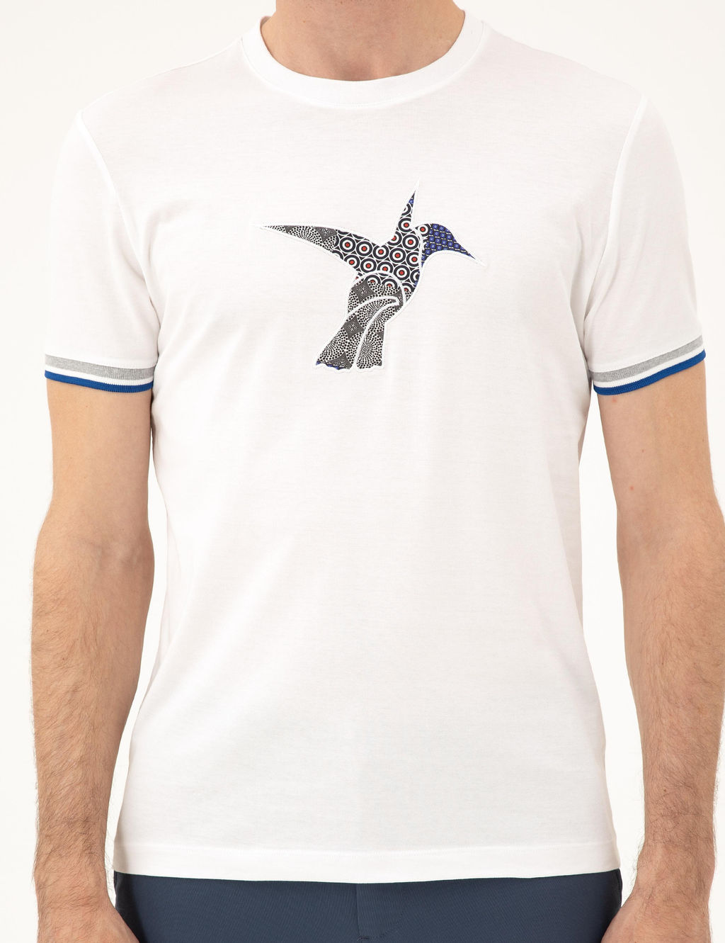 Белая футболка узкого кроя с круглым вырезом - Cacharel фото 6