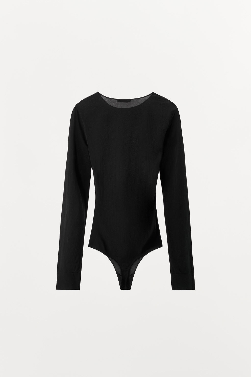 SHEER BODYSUIT WITH POLYAMIDE - Zara фото 9