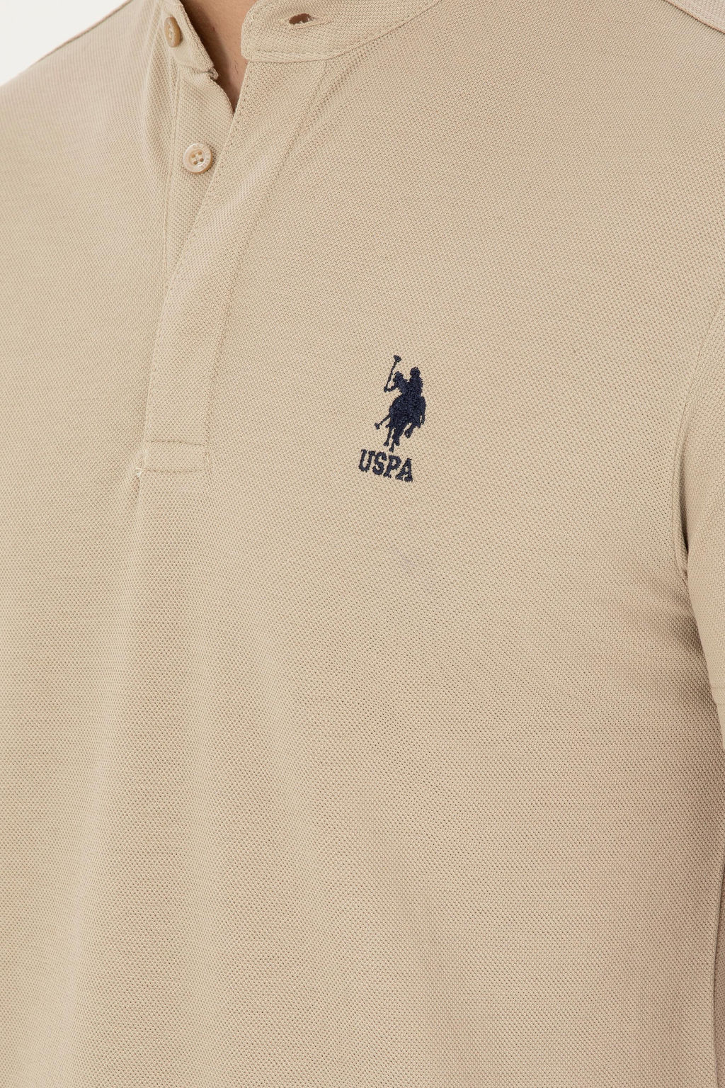 U. S. Polo Assn / Мужская футболка светло-хаки - U.s. polo assn фото 14