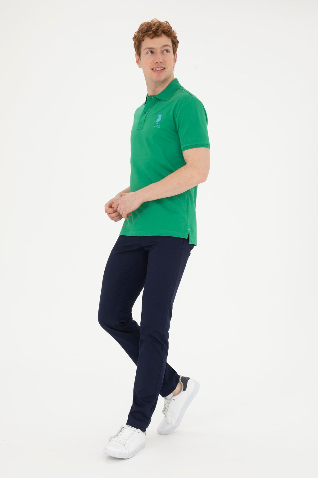 Мужская зеленая базовая футболка Неожиданная скидка в корзине - U.s. polo assn фото 4
