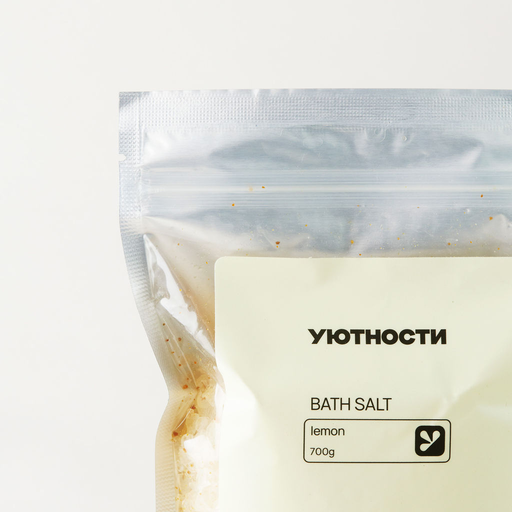 Соль для ванны 700гр Лимон - Уютности фото 3