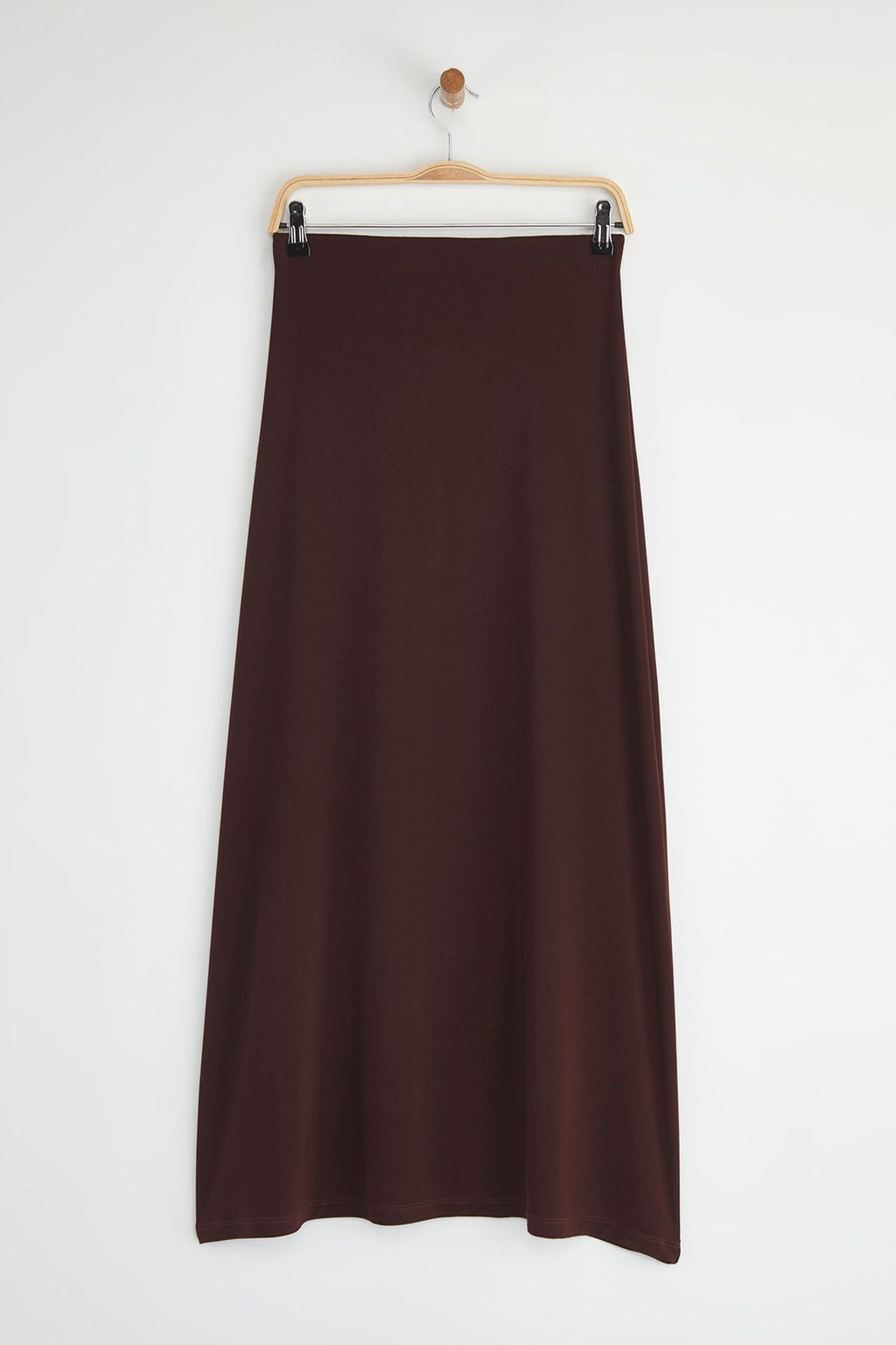 TRENDYOLMILLA Siyah Vucuda Oturan Bal?k Form Esnek Orme Maxi Etek TWOSS24ET00155  фото 6