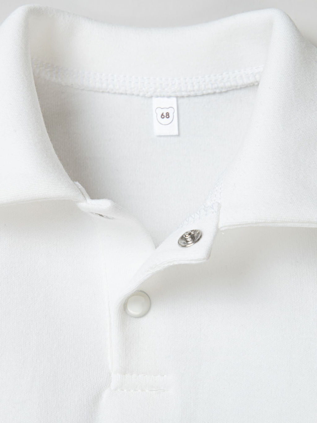 Рубашка с воротником поло "Молоко" 0+