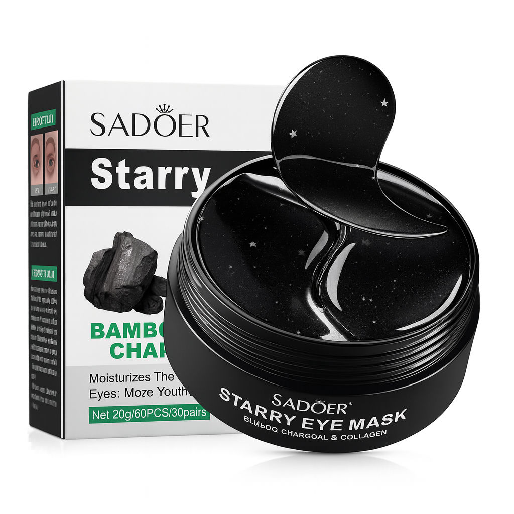 Антистрессовые детокс-патчи против отёчности с бамбуковым углём Sadoer, 60 шт./ 80г. SD93981