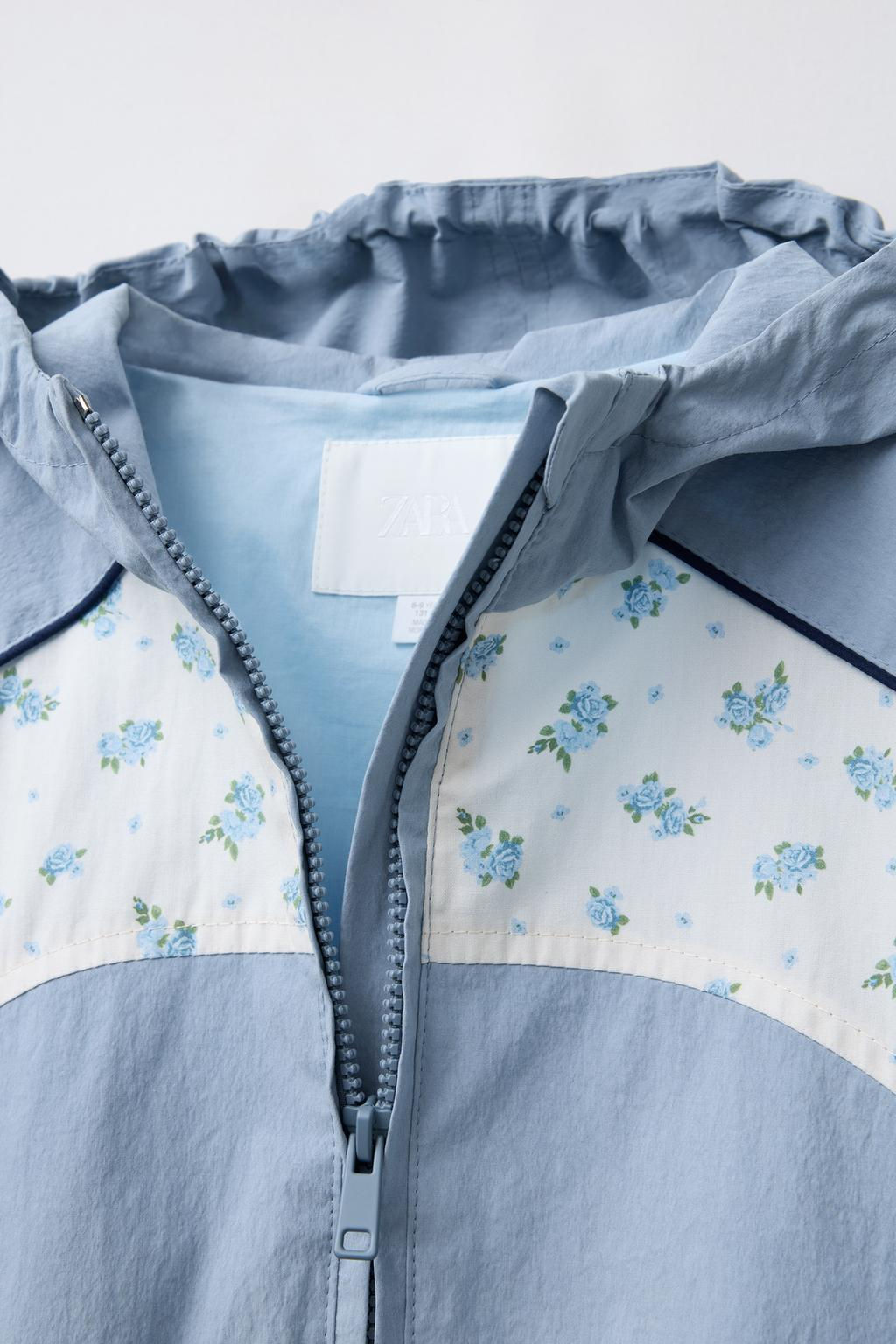 COMBINED FLORAL TECHNICAL BOMBER JACKET - Zara фото 3