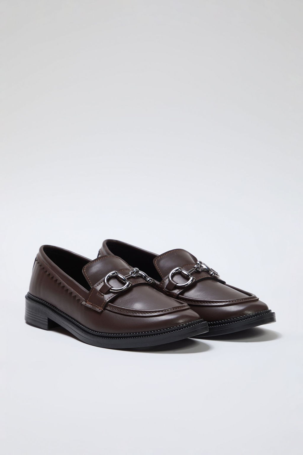 Trendyol Shoes Siyah Toka Detayl? Duz Kad?n Loafer Ayakkab? TAKSS25LA00002 - Trendyolmilla фото 5