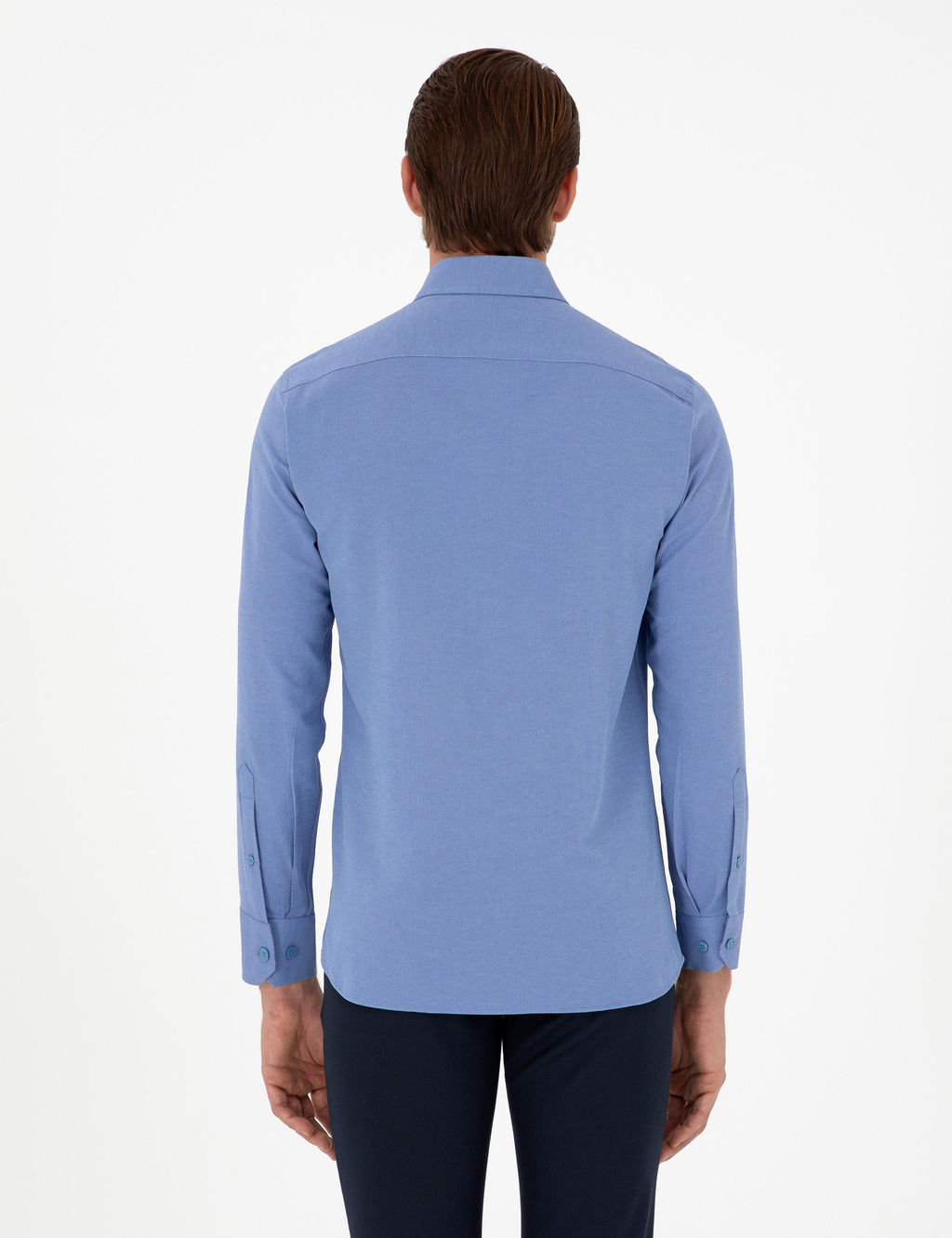 Mavi Oxford Slim Fit Uzun Kollu G_mlek - Pierre cardin фото 5