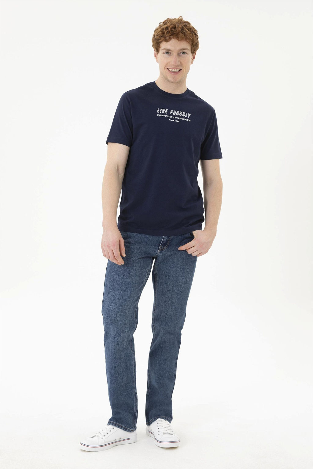 Мужская темно-синяя футболка - U.s. polo assn фото 4