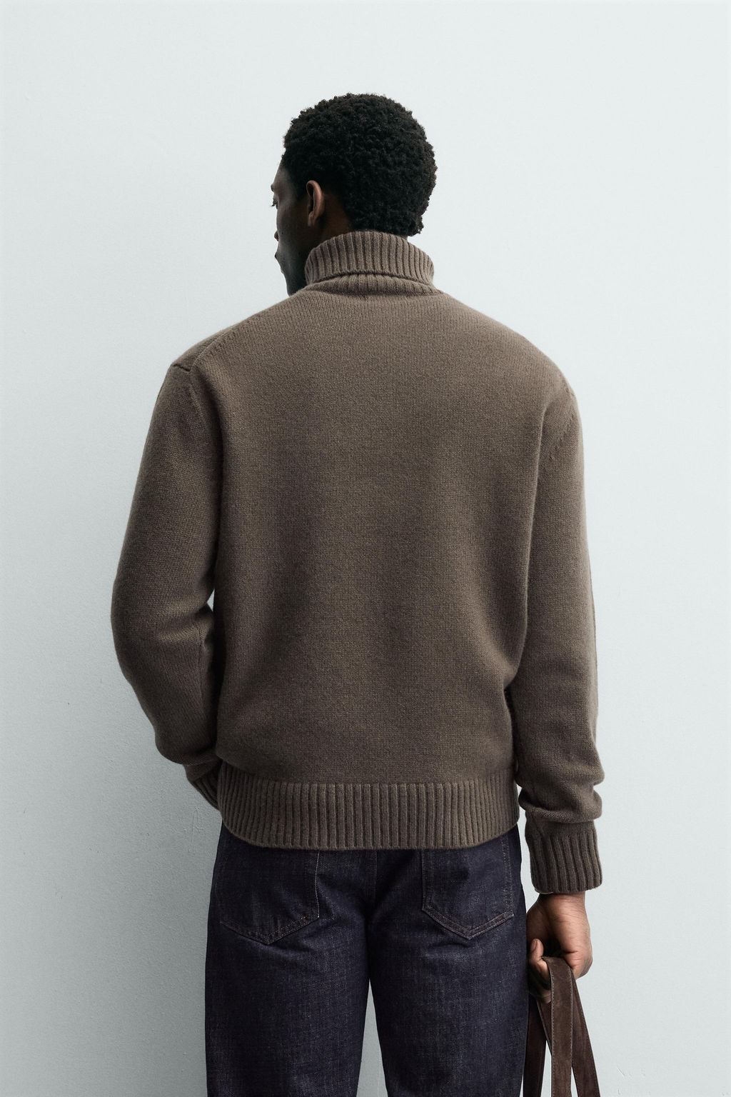 100% WOOL HIGH NECK JUMPER - Zara фото 11