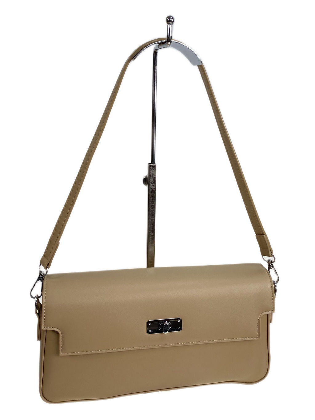 Женская сумка из искусственной кожи, цвет светло коричневый