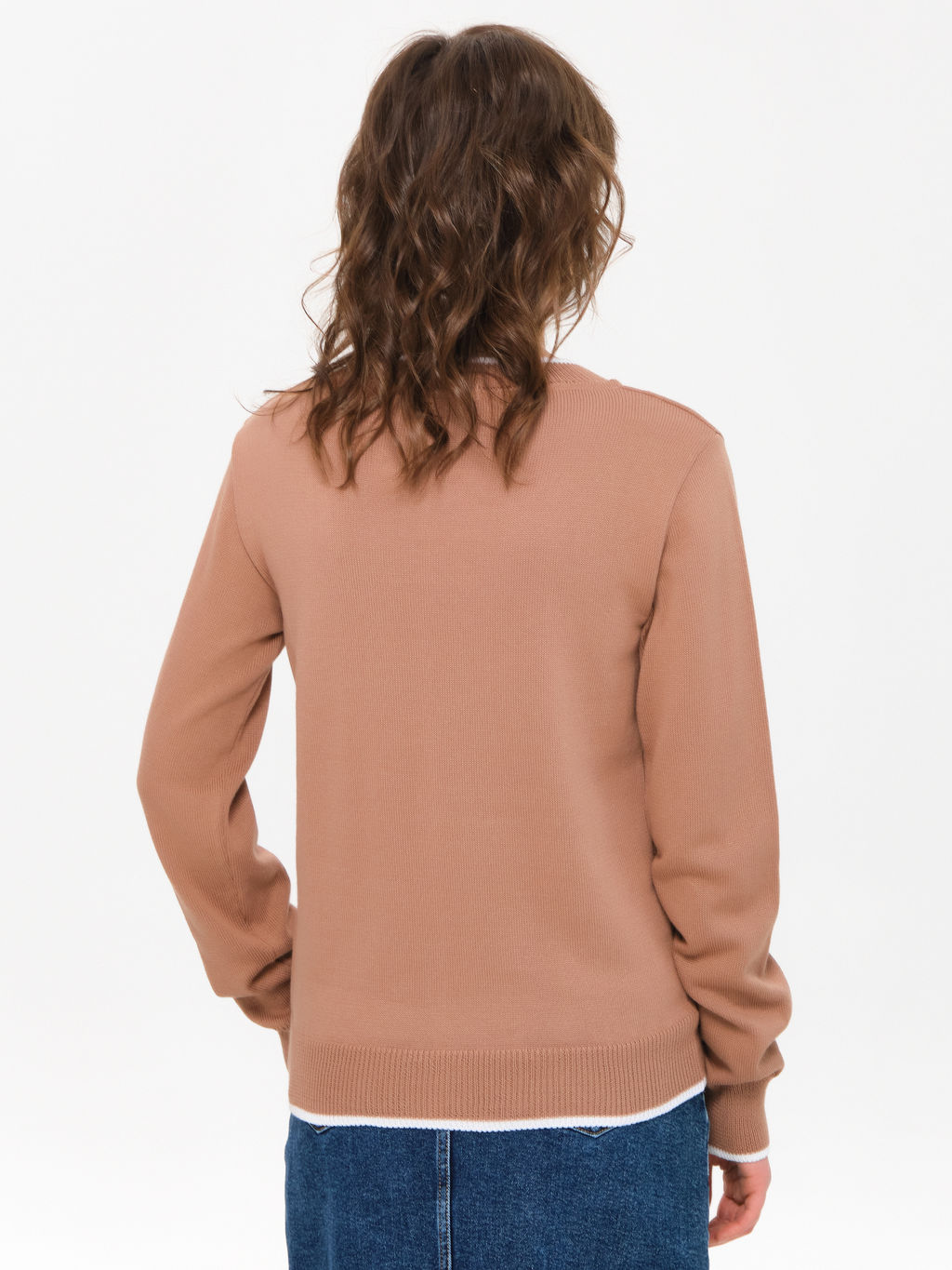 Джемпер вязаный с карманом - Stilla фото 10