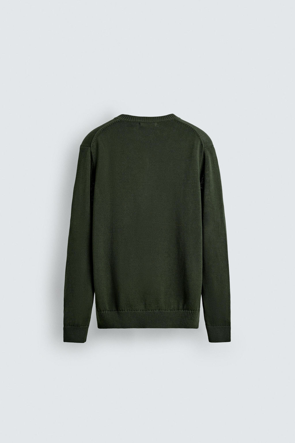 COTTON V-NECK SWEATER - Zara фото 8
