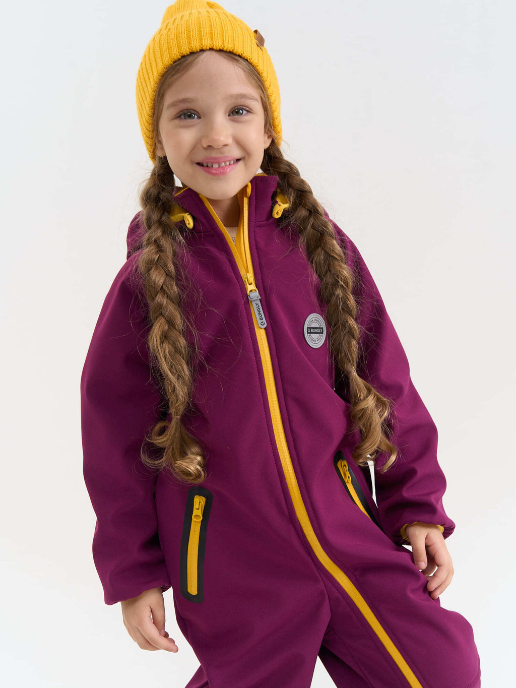 Комбинезон Softshell демисезонный Слива - Bungly фото 12
