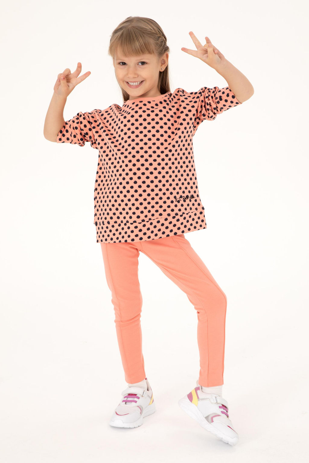 Толстовка с лососем для девочек - U.s. polo assn фото 2