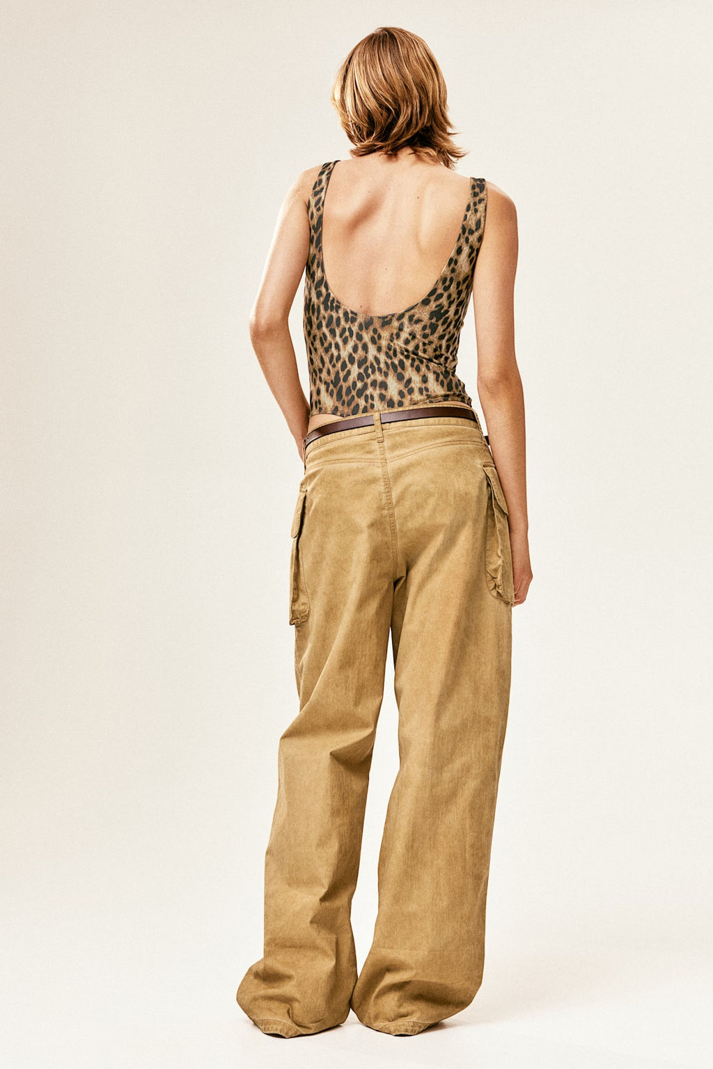 Pantalon cargo holgado - H&m фото 4