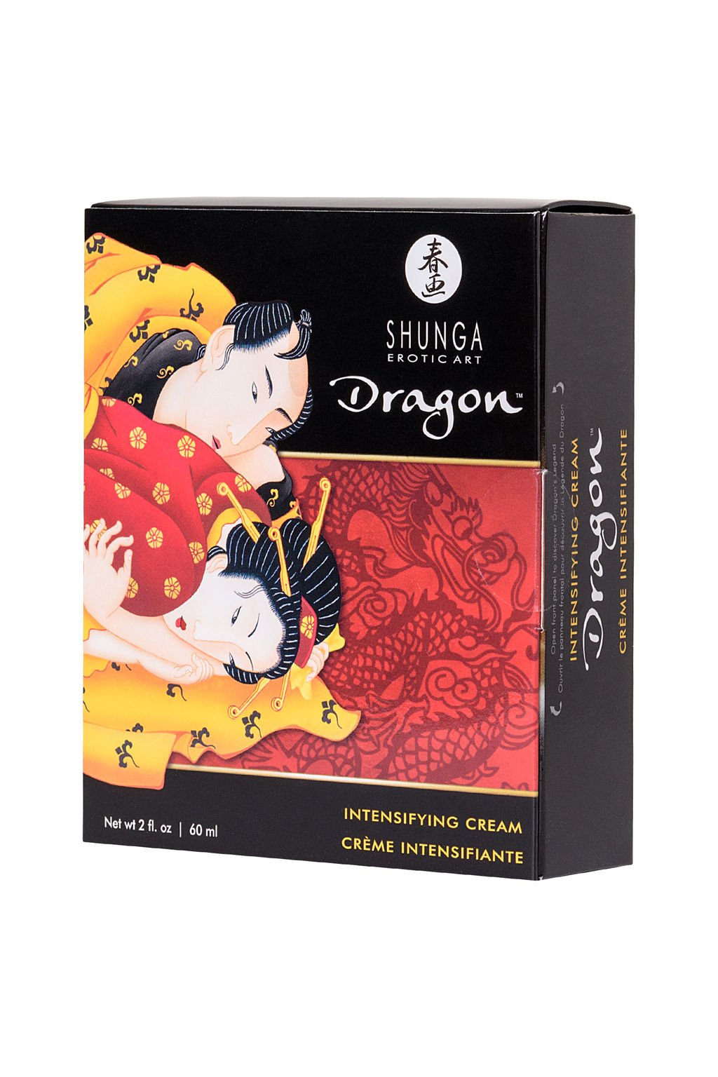 Интимный крем-лубрикант для мужчин Shunga Дракон (Dragon), эффект ледяного огня, 60 мл