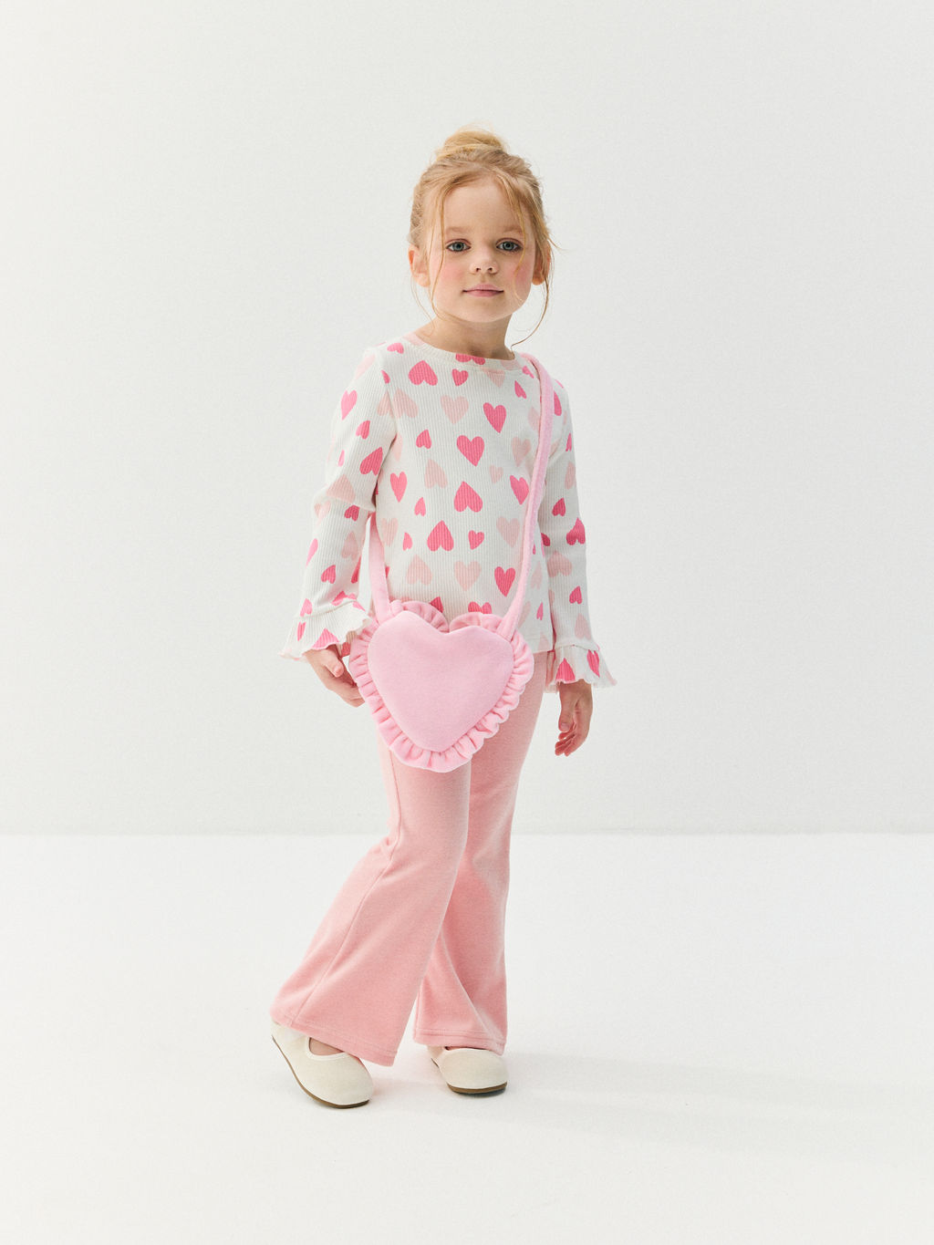 Лонгслив Розовые сердечки - Bungly фото 5