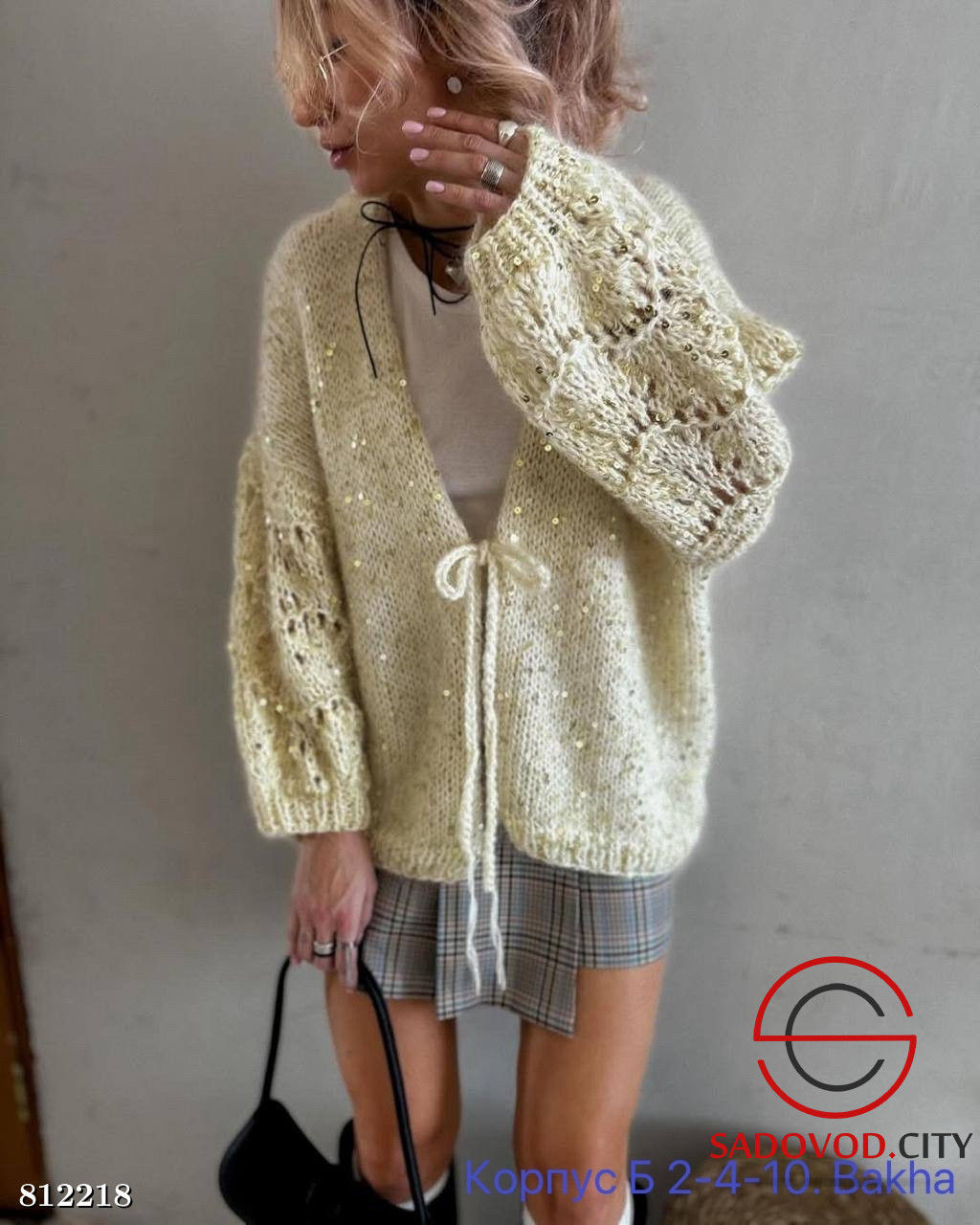 Вязанный женский кардиган - Bruno фото 3