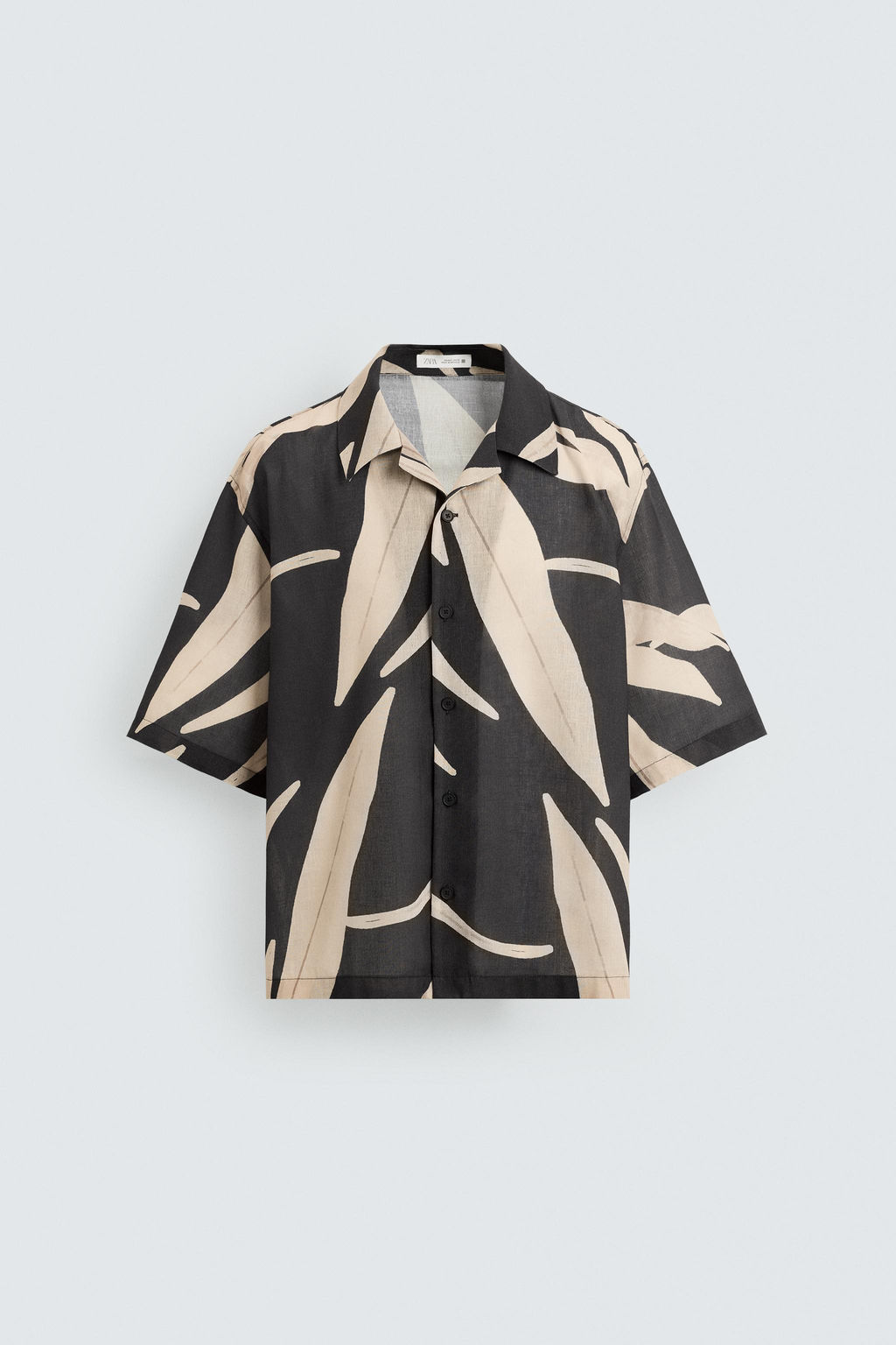 LEAF PRINT SHIRT - Zara фото 7