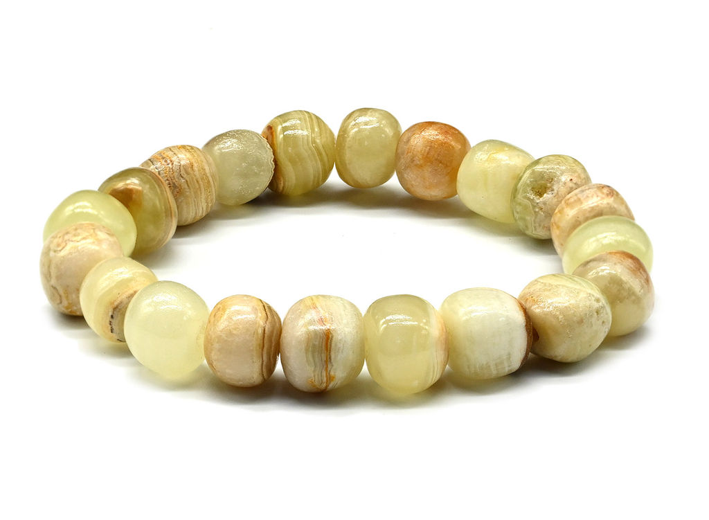 Браслет из оникса форма 10мм, 17см