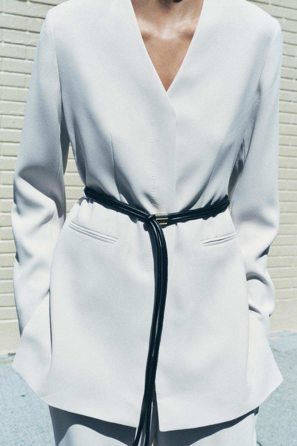 ZW COLLECTION BELTED BLAZER - Zara фото 30