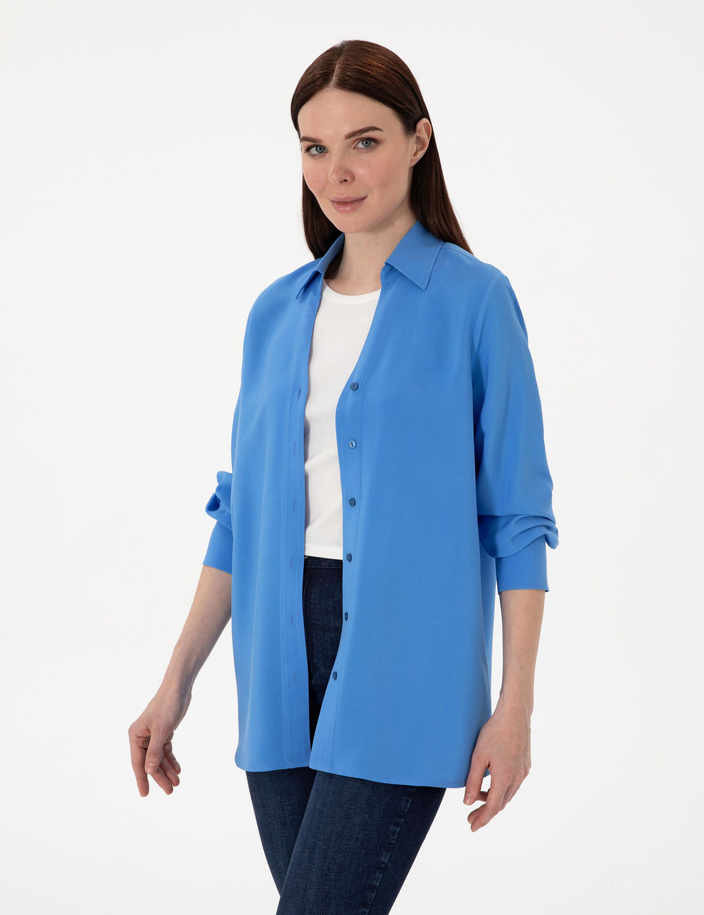 Mavi Comfort Fit Uzun Kollu G_mlek