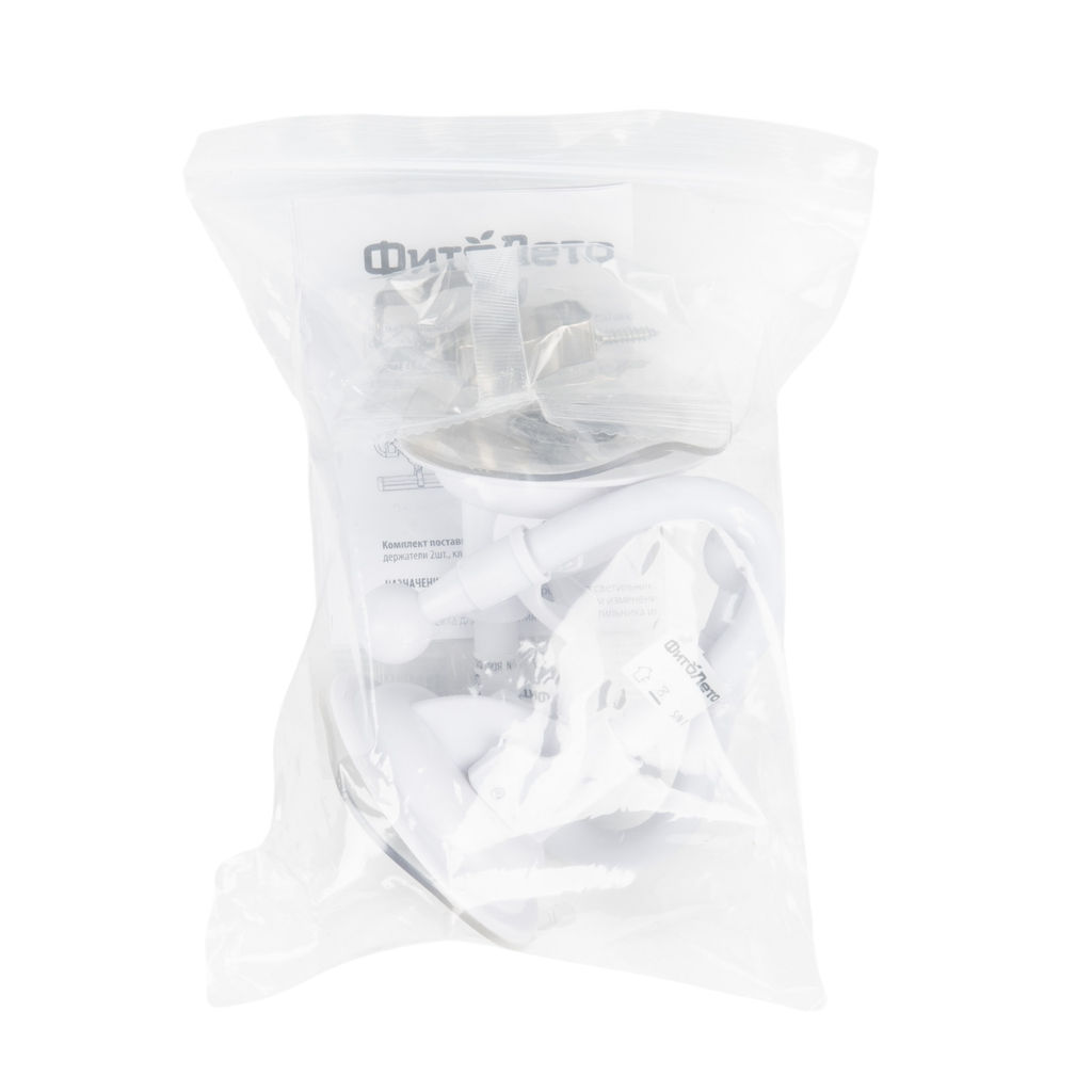 UFP-M01R-150 WHITE POLYBAG SET2 Подставка для светильника ULI-P, на присоске, длина трубки 150мм. Набор из 2шт. Белая. TM ФитоЛето