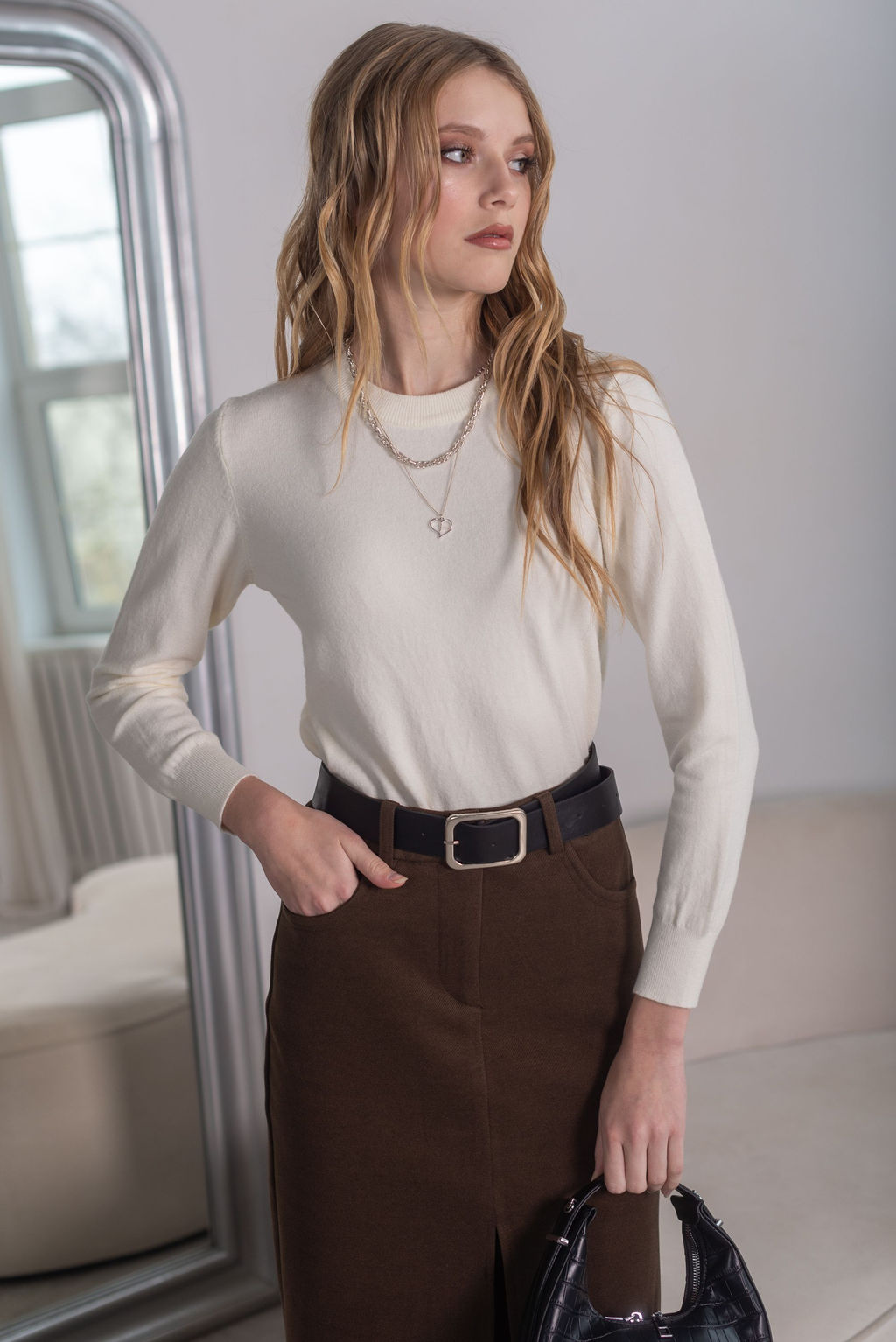 Юбка Азалия (коричневый) - Nadi bordo фото 5