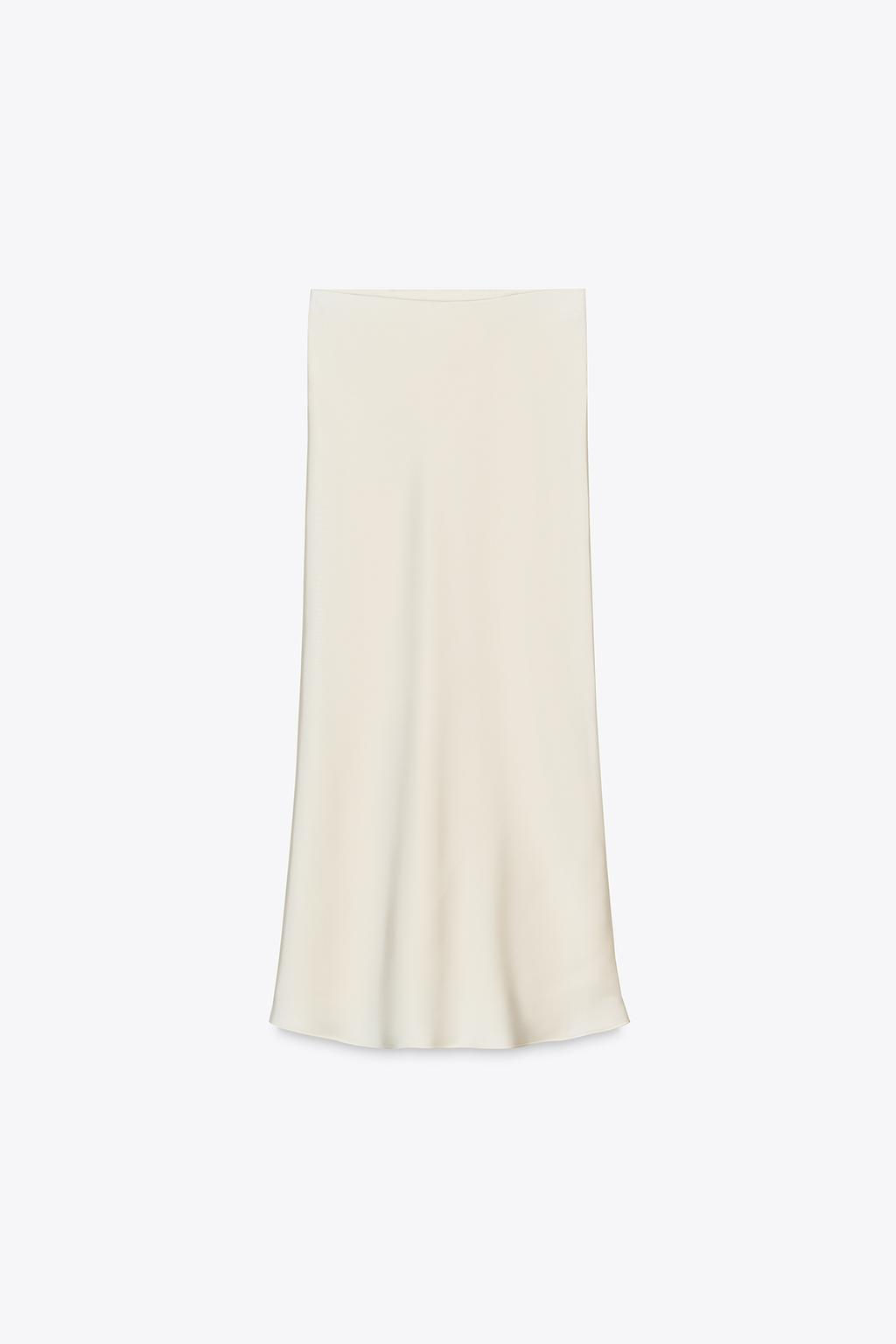 SATIN MIDI SKIRT - Zara фото 19