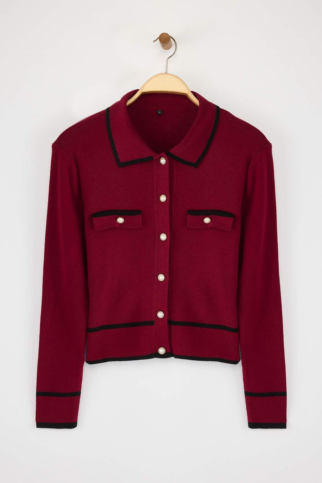 TRENDYOLMILLA Ekru Renk Bloklu Polo Yaka Triko H?rka TWOAW25HI00300 фото 5