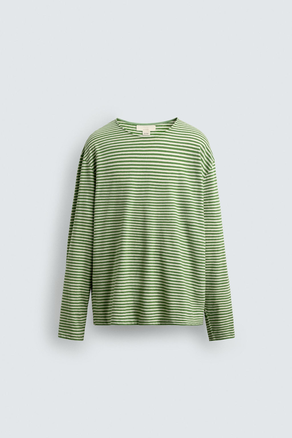 CAMISETA JACQUARD RAYAS LIMITED EDITION / Verde - Zara фото 7
