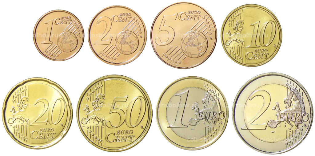 Годовой набор монет Евро 2023 года Испания (в блистере)