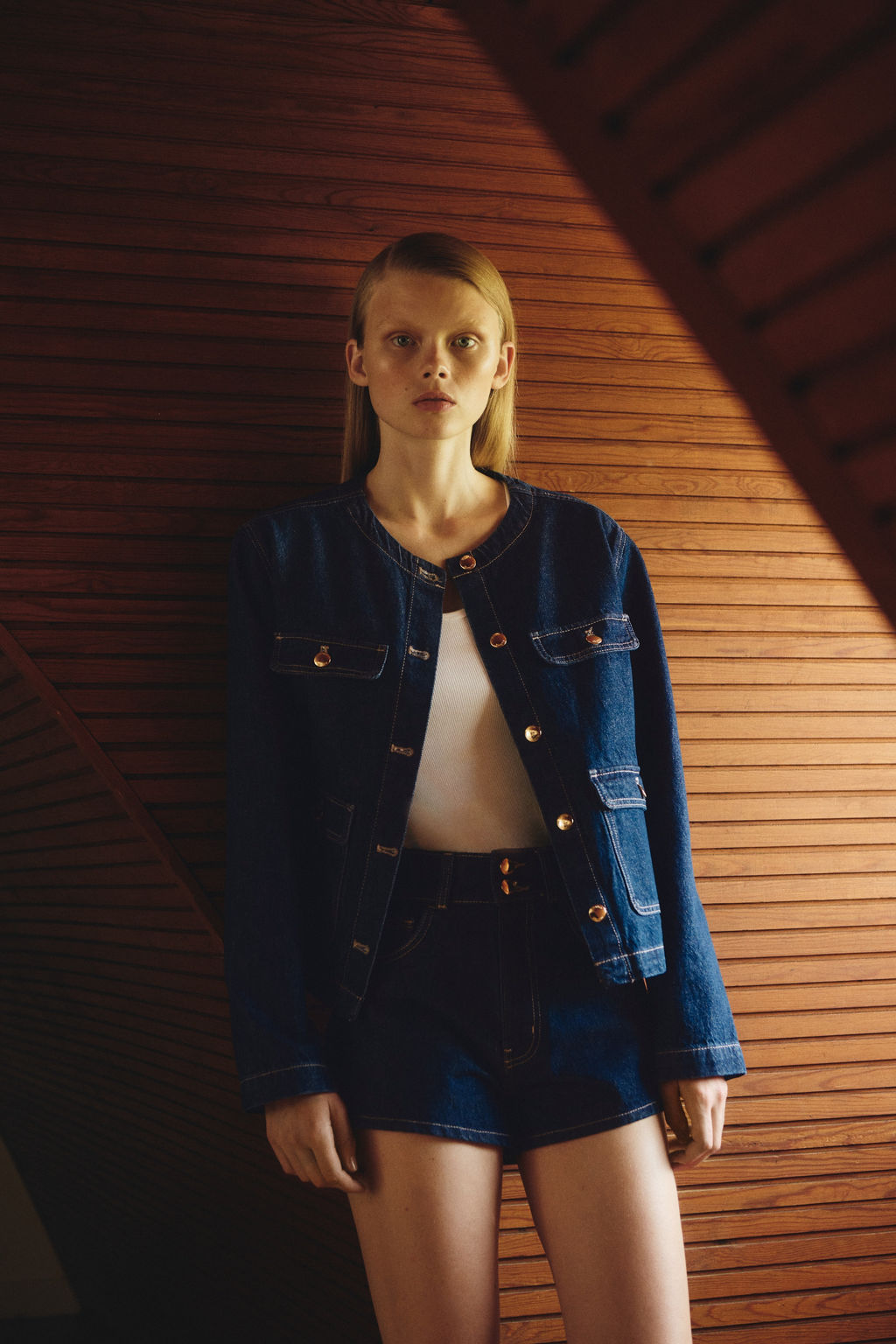 Pantal?n corto en denim - H&m фото 2