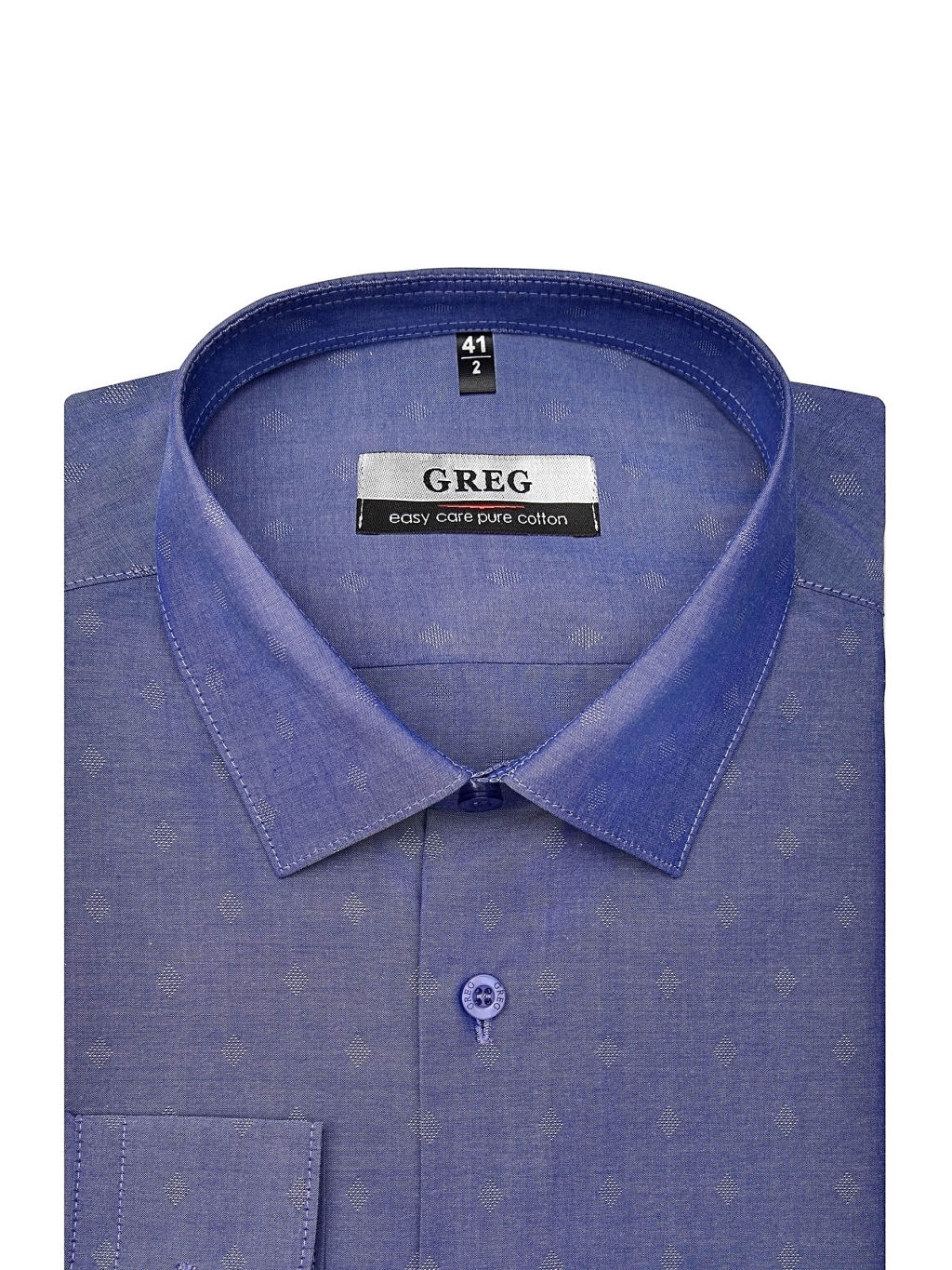 Сорочка мужская длинный рукав GREG 223/231/6080/Z  фото 3