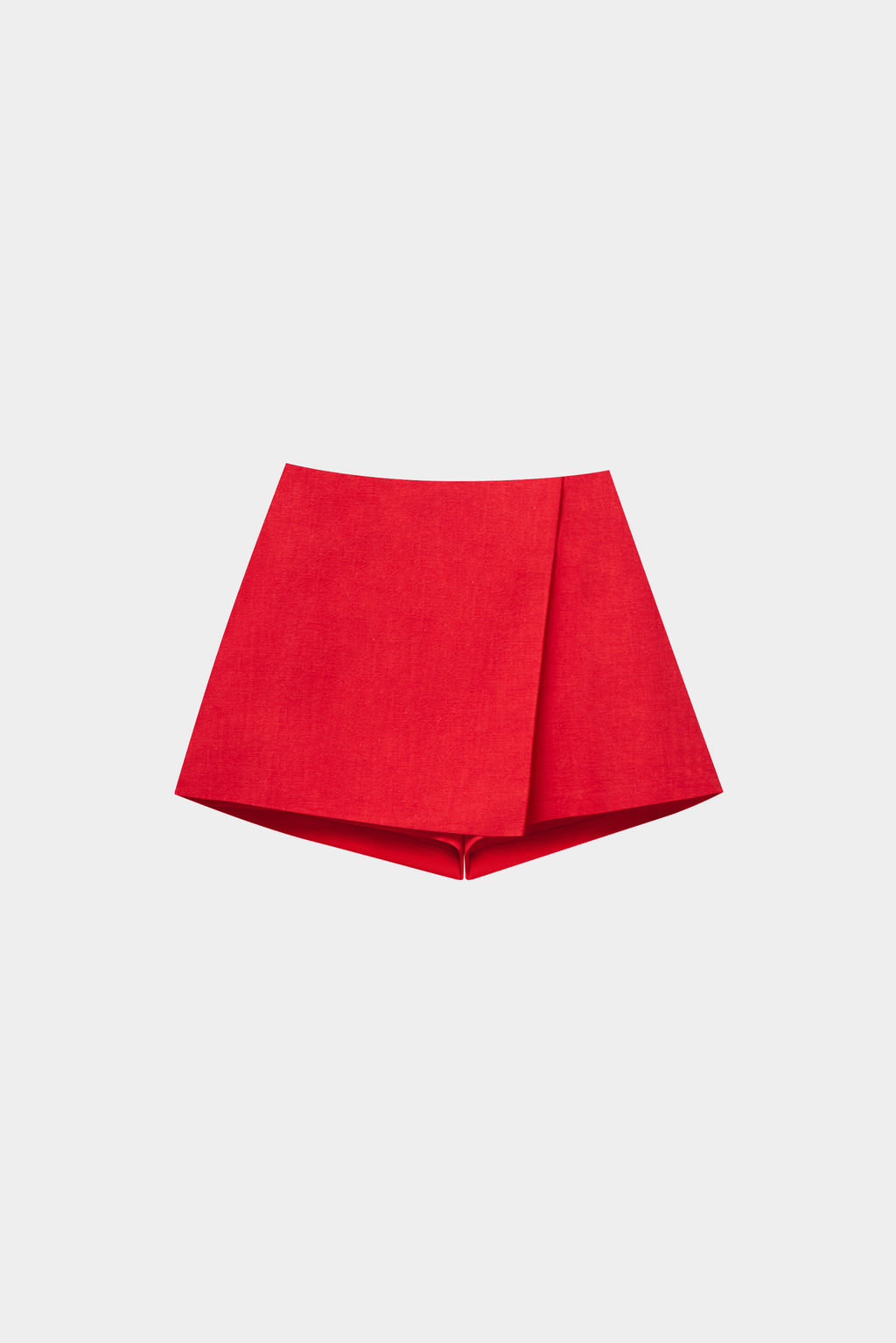 Шорты мини изо льна на запах - Mollis фото 6