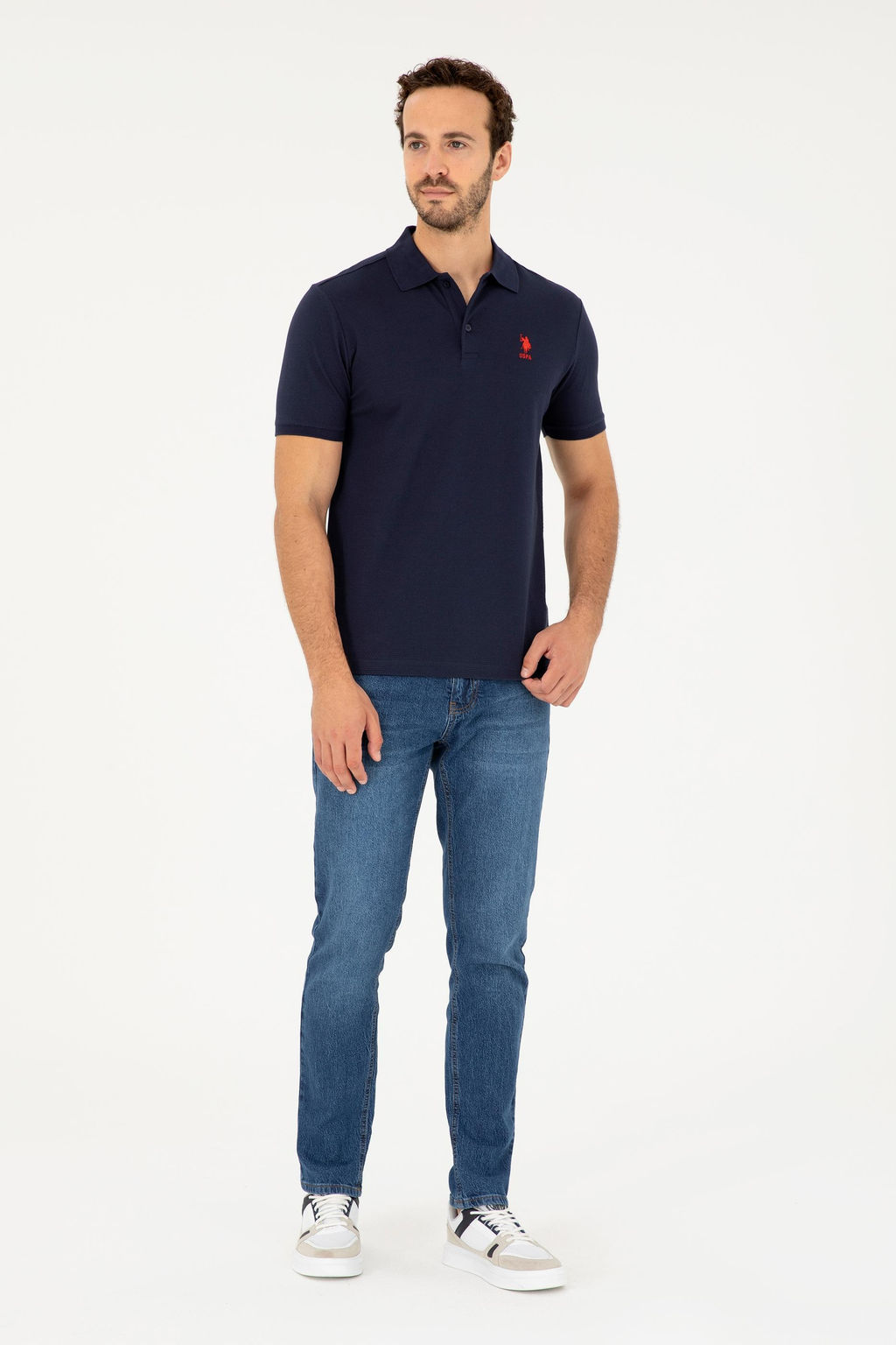 U. S. Polo Assn / Мужская темно-синяя футболка - U.s. polo assn фото 4