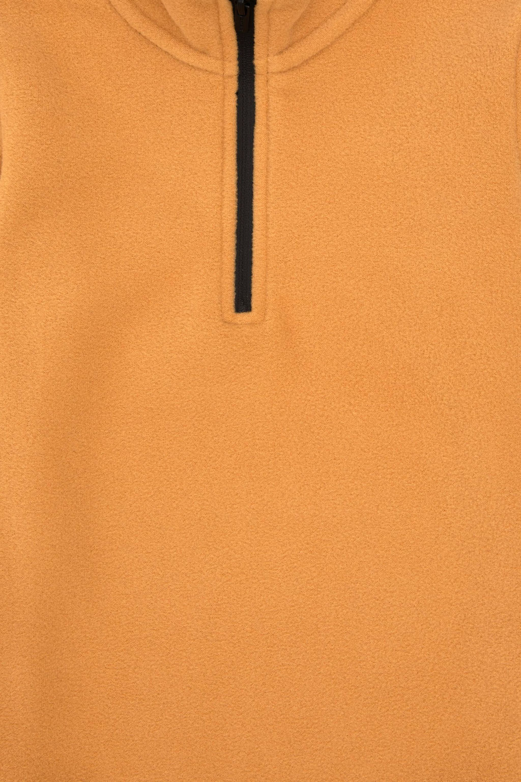 Erkek _ocuk Yar_m Fermuarl_ Camel Polar Sweatshirt