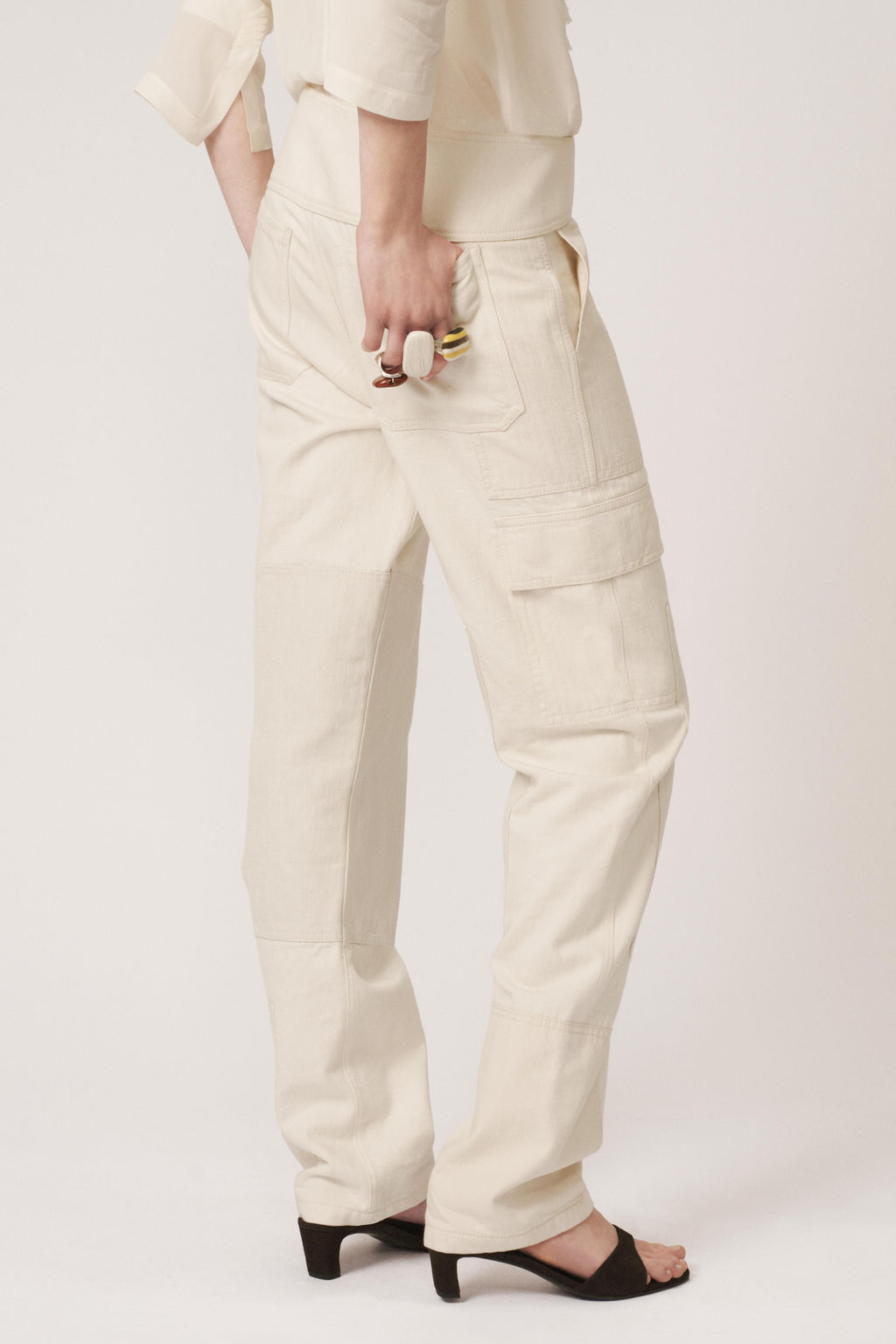 PANTAL?N PATCHWORK - THE ITEM ZARA WOMAN / Crudo  фото 4