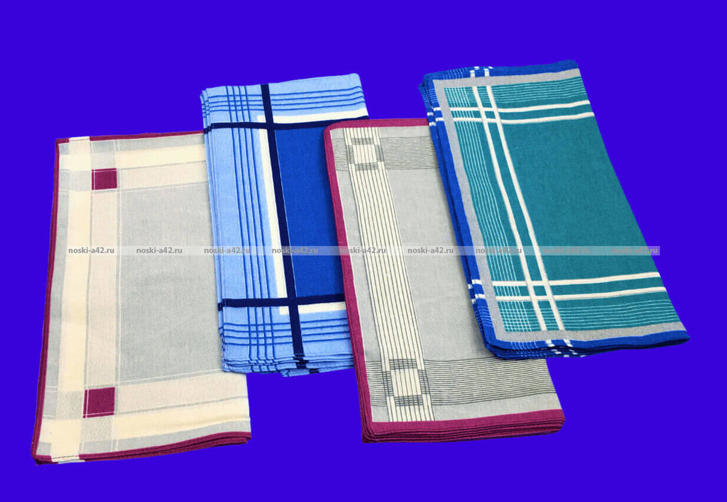 Цена за 10 пар. Носовые платки мужские арт. А19