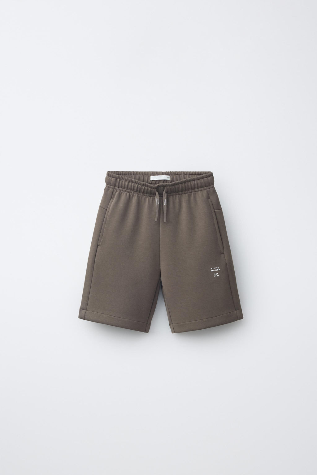 BERMUDA TEXTO SPORTY / Marr?n - Zara фото 3
