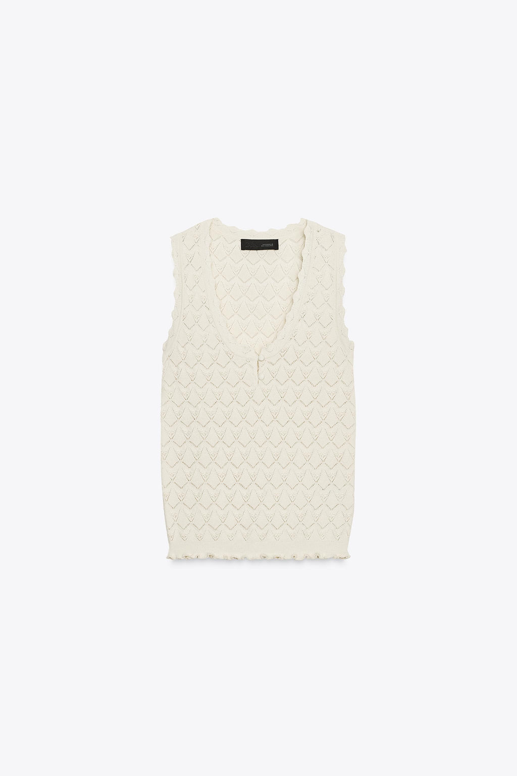 POINTELLE KNIT TOP - Zara фото 4