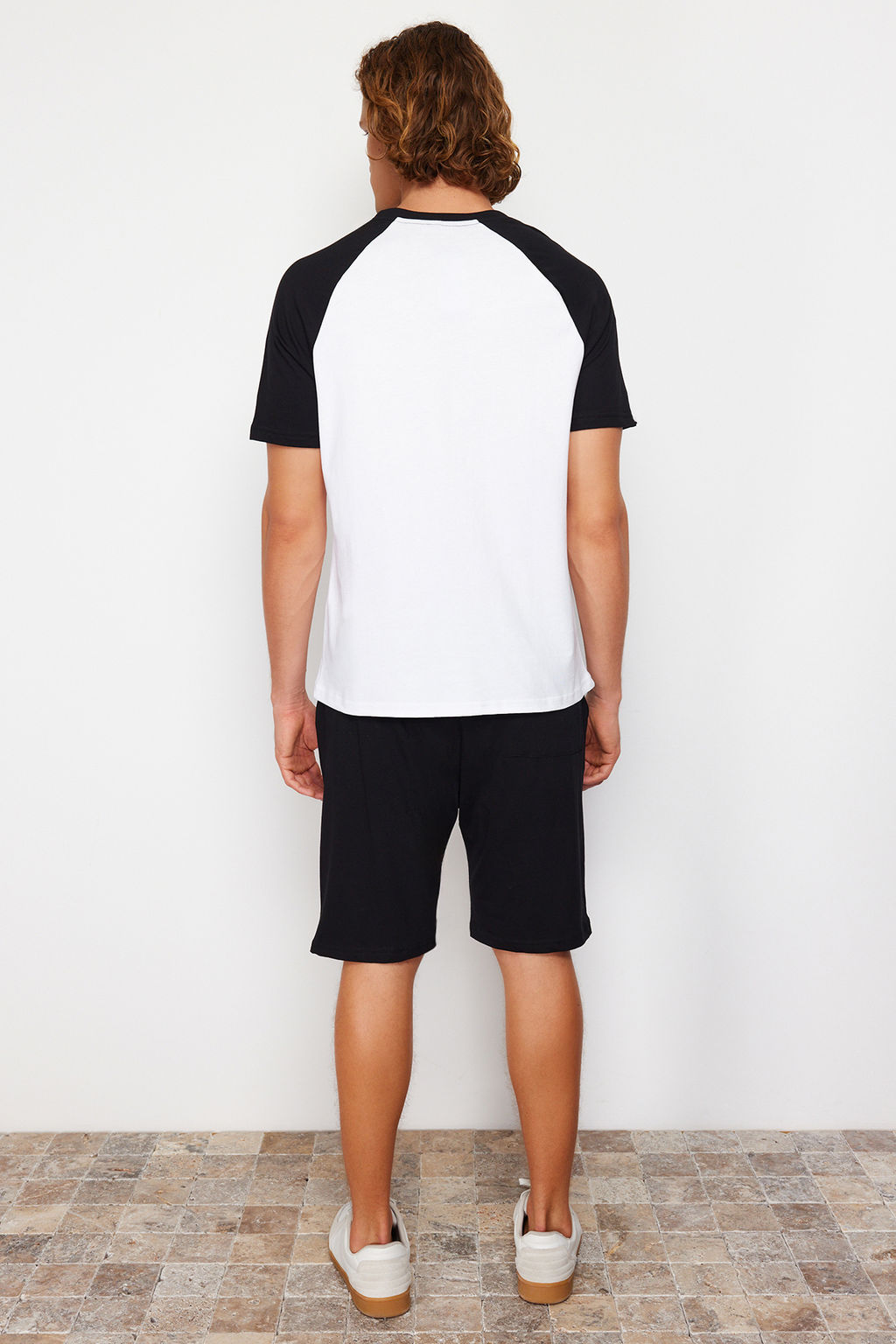 TRENDYOL MAN Bordo Ekru Nak?sl? Reglan Kol Orme Sortlu Pijama Tak?m? TMNSS24PT00007 - Trendyolmilla фото 14