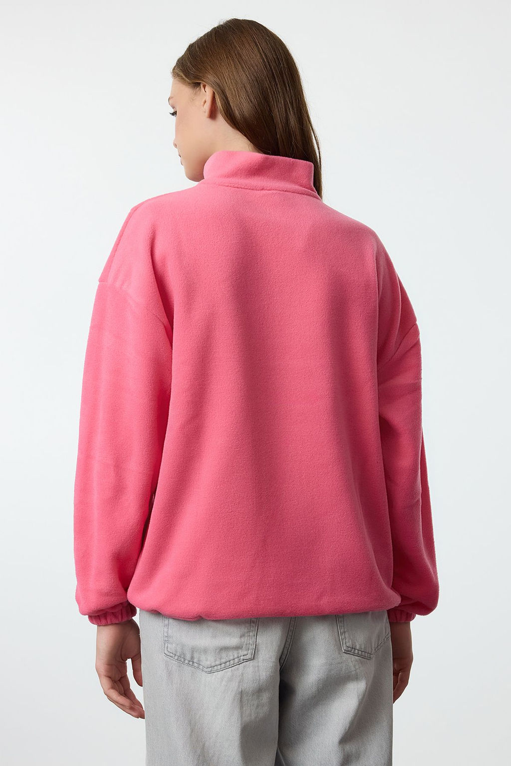 TRENDYOLMILLA Antrasit Fermuar Detayl? Polar Orme Sweatshirt TWOAW21SW0758 фото 5