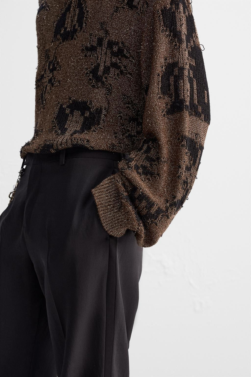 LIMITED EDITION SHINY OPENWORK SWEATER - Zara фото 7