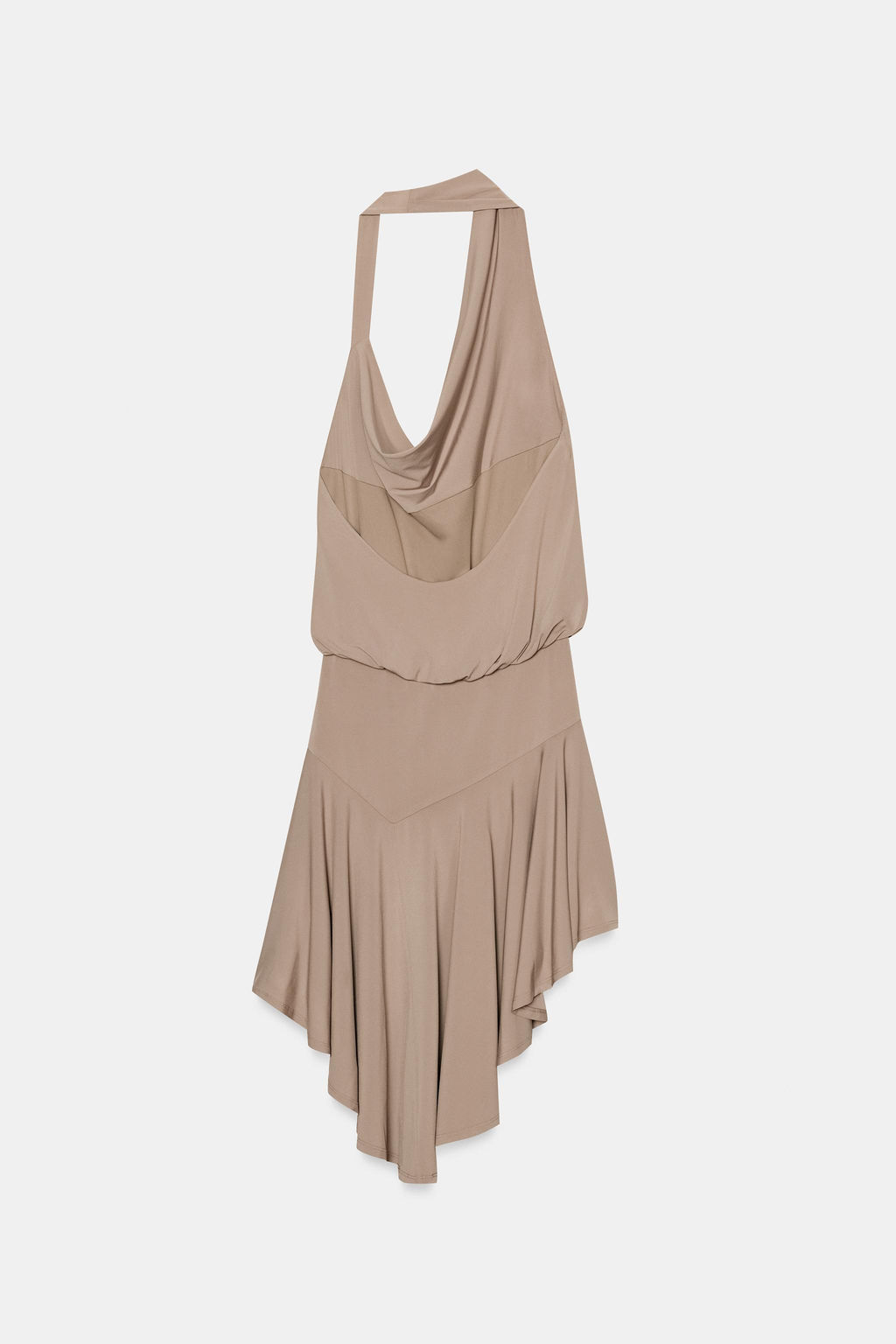 VESTIDO HALTER ESPALDA DESCUBIERTA / Arena - Zara фото 9