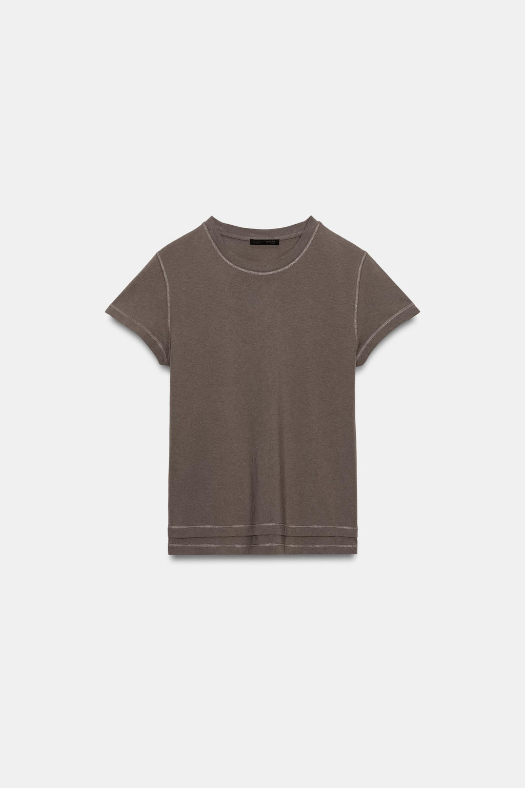 DOUBLE EFFECT SHORT SLEEVE T-SHIRT - Zara фото 16