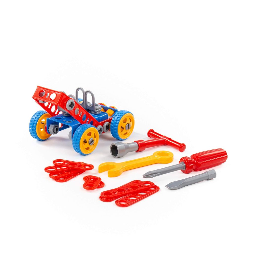 Конструктор Изобретатель - Автомобиль №1 (90 элементов) (в пакете) - Полесье фото 3